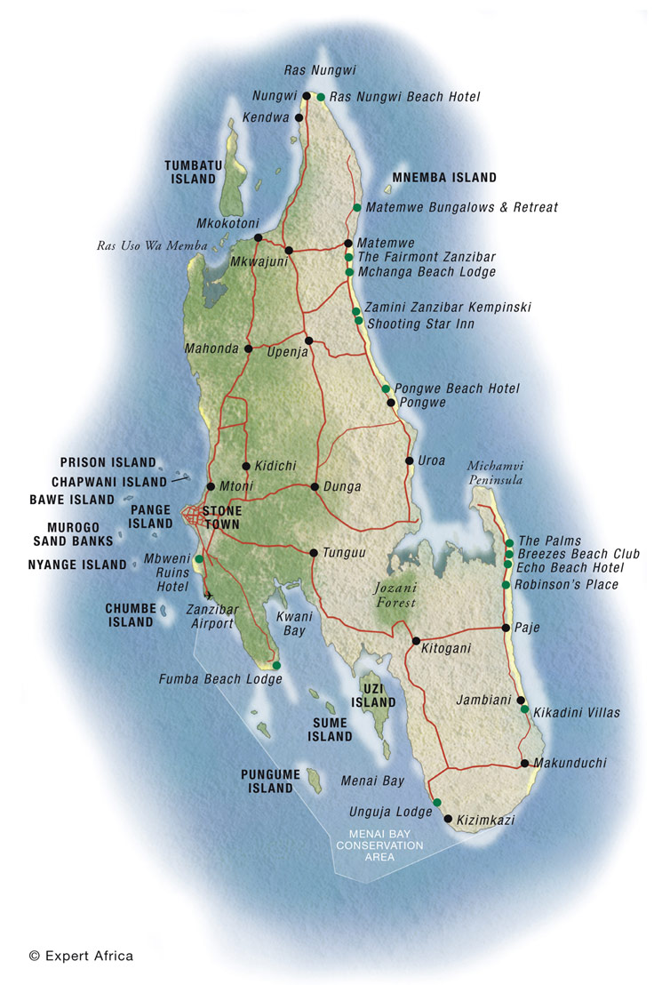 Maps: Map Zanzibar