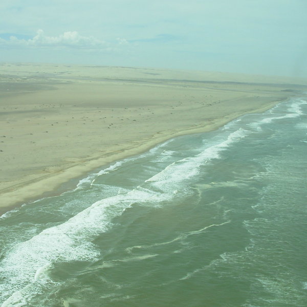 Stretching the full length of Namibia, the coast is inhospitable and barren.