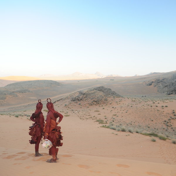 The Himba are semi-nomadic and retain most of their traditions, despite modern pressures.