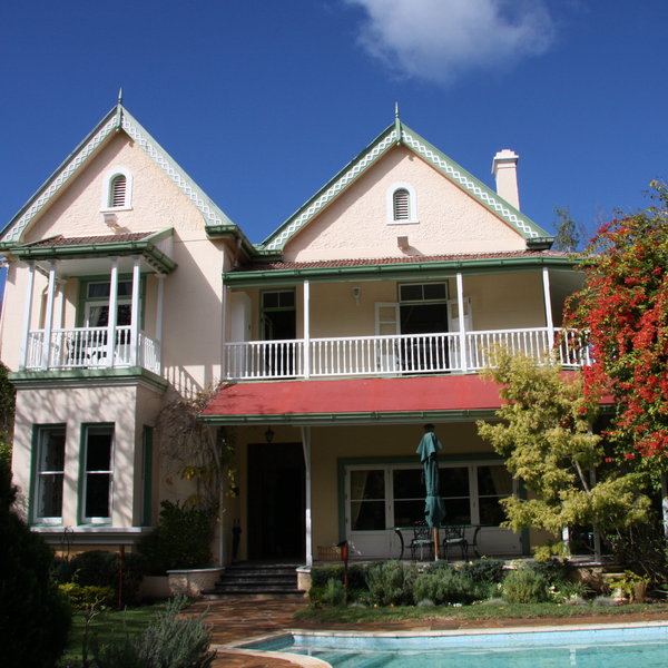 In Port Elizabeth you might want to spent one night at the lovely Hacklewood Hill House...