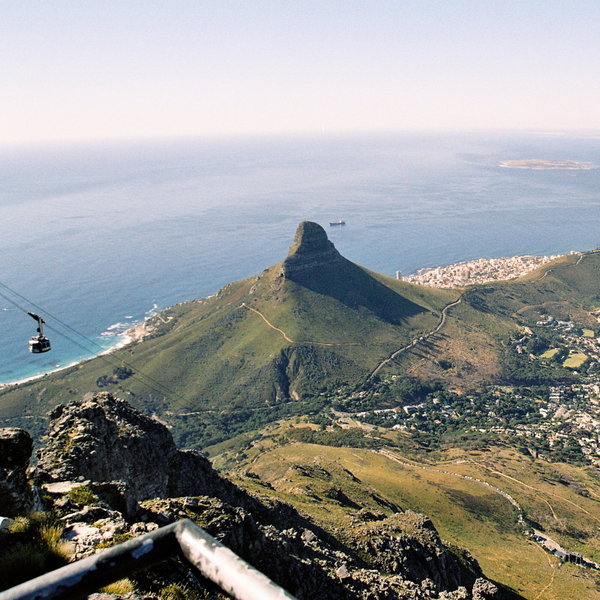 ...which can be accessed by revolving cable car.