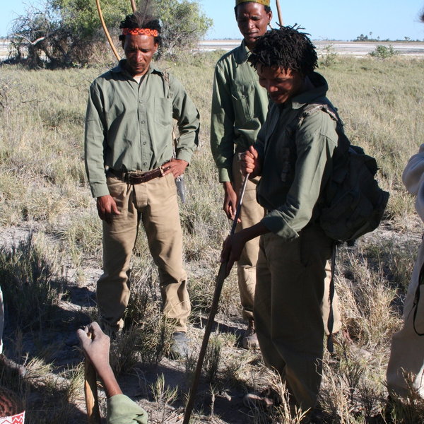 Activities on the pans range from walks guided by bushmen ...