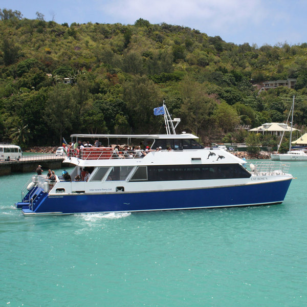 Arrive by ferry...