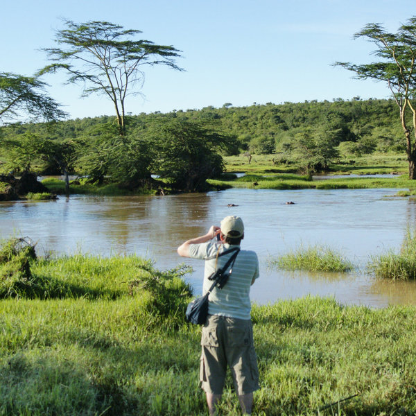 Parts of the region are remote and little visited, as here on the Ewaso Narok at Sosian.