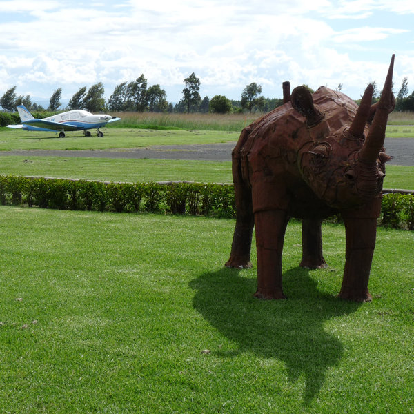 Laikipia safaris often start with a flight to Nanyuki's little airport…