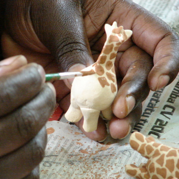 …community crafts projects like Kazuri Beads…