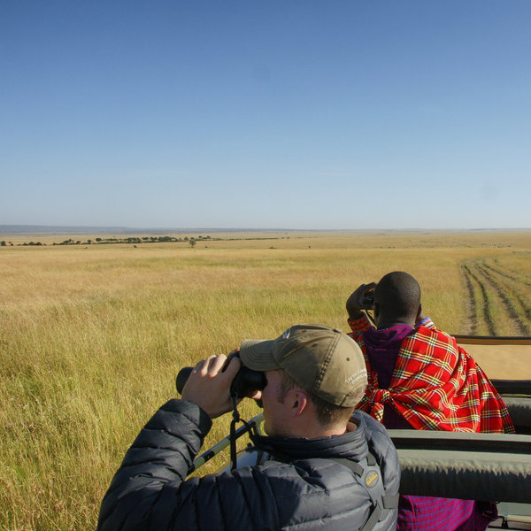 Early mornings in the Mara can be chilly: take something warm, but thin layers.
