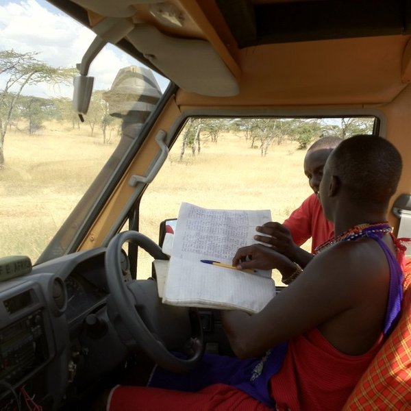 Signing in at Mara Naboisho, as in all the other conservancies, is simple…