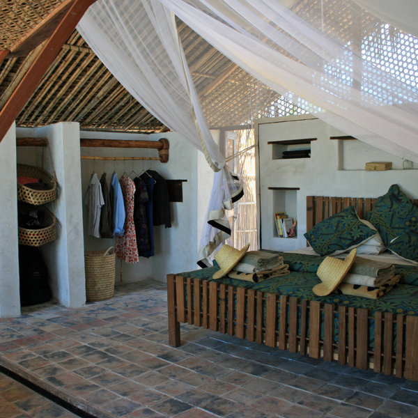 The Guludo Beach Lodge, which is further north, is constructed from local materials…