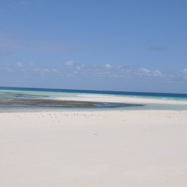 The island offers a beautiful white sandy beach…