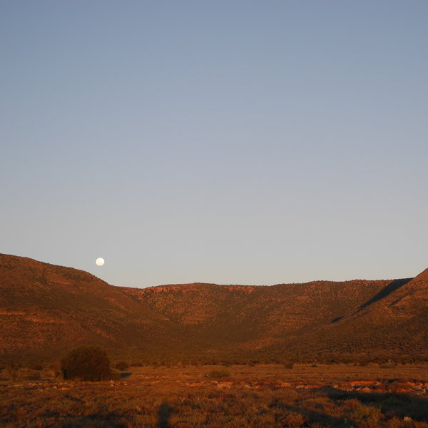 The reserve also offers spectacular views of the sun set ...