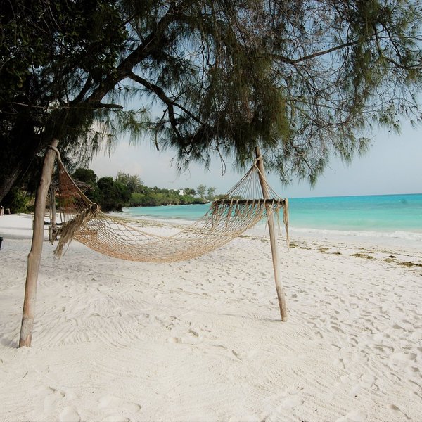 ... a beautiful white sandy beach ...