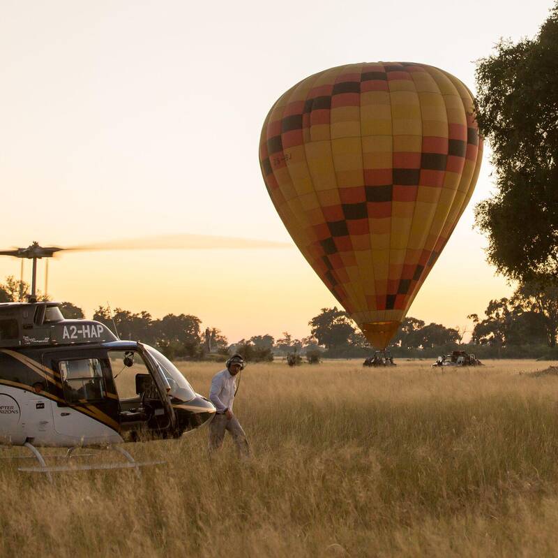 Ballooning in the Okavango Delta