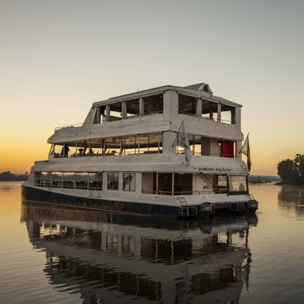 The Zambezi Explorer is one of the most luxurious river cruises on offer in the Victoria Falls area.