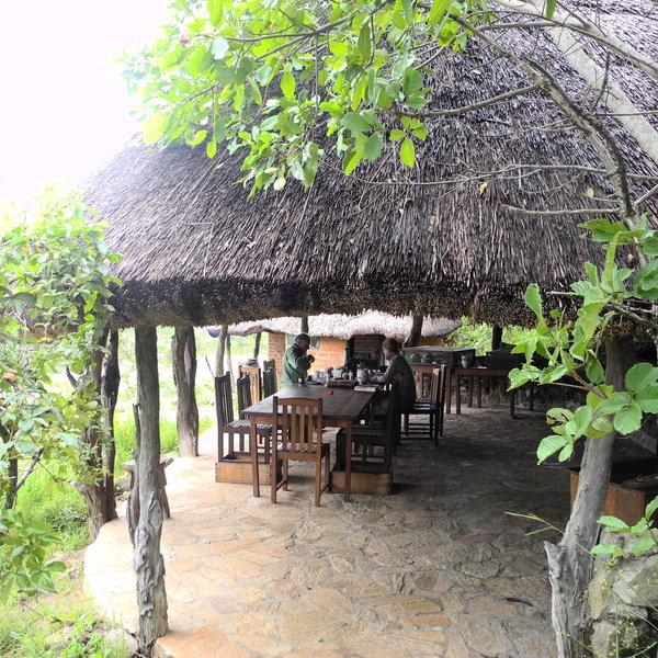 ... are served in either of two dining areas…