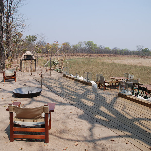 … whilst watching for game that come to drink at the Kapamba River and natural spring.