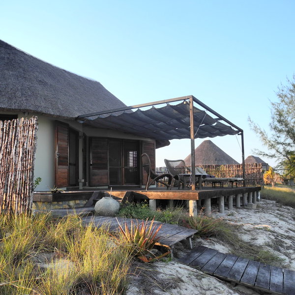 … from which you can access the beach.