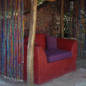 It's an open camp with a selection of indoor, partially covered....