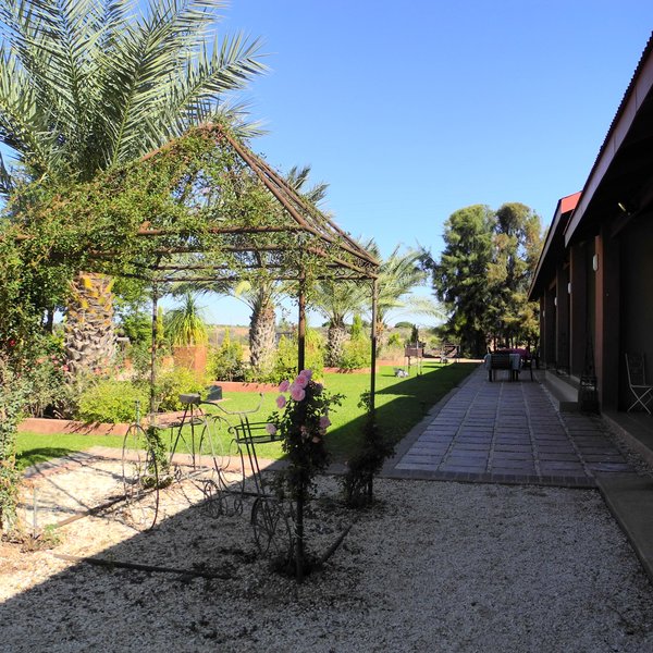 ... is set in the lodges' neatly landscaped gardens.