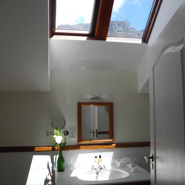 some have a view of the mountain from the bathroom..