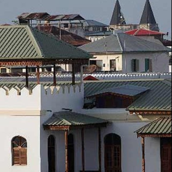 You can see across the corrugated roof tops that characterise this town.
