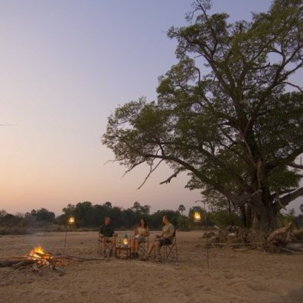 … and sit around the campfire and sleep out in the bush at night…