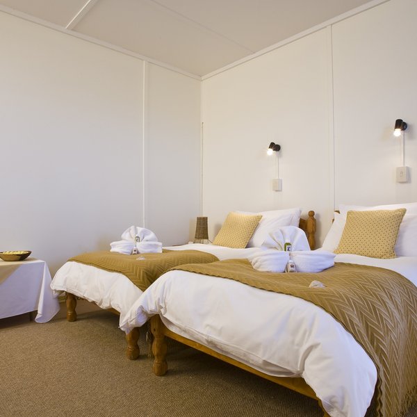 Bedrooms are simple and comfortable...
