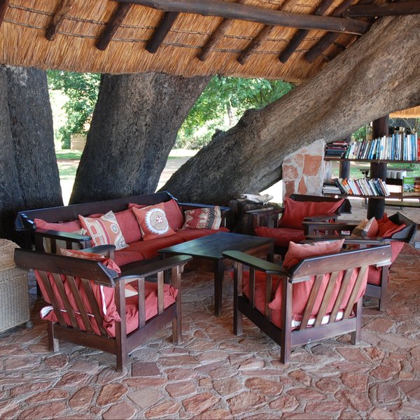The camps main area has a lounge...