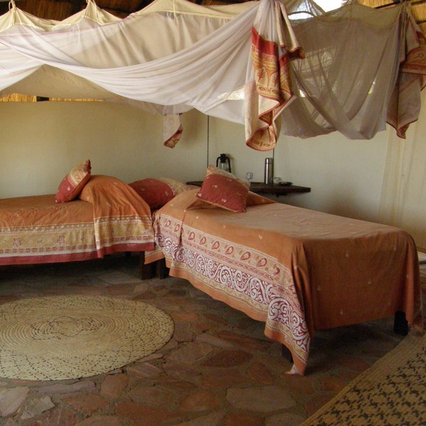One of the chalets is suitable for families with two separate bed rooms.