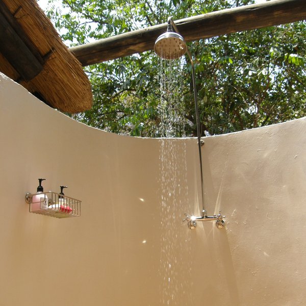 ... and an open air shower.