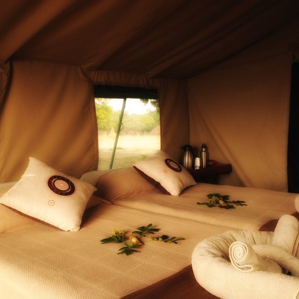 All of the tents are decorated in a classic style and are reminiscent of colonial safari camps