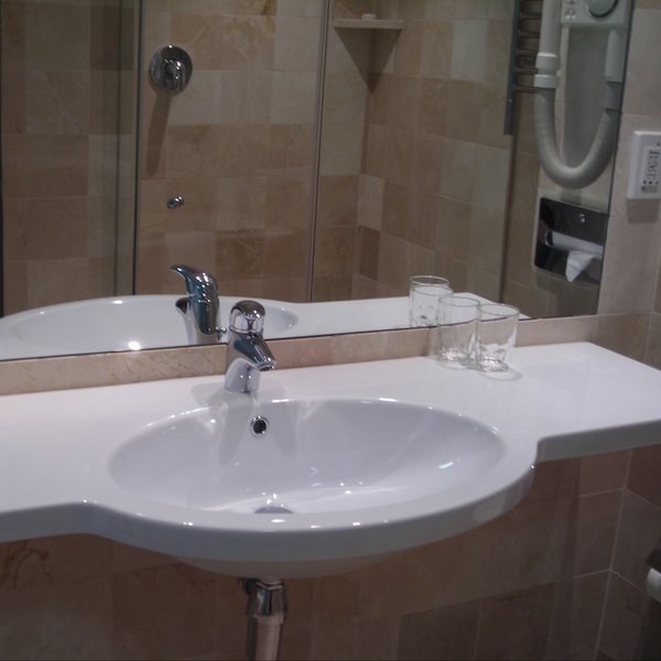 The bathrooms are up to date and have everything you need to make your stay comfortable.