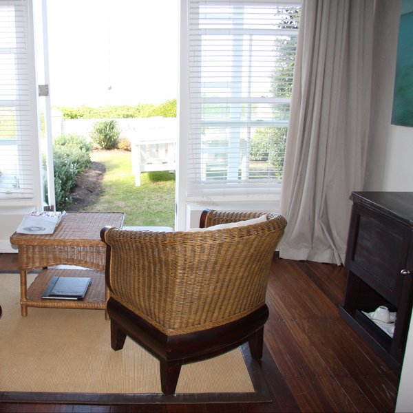 All rooms have large French doors that lead out onto either the garden or the pool...