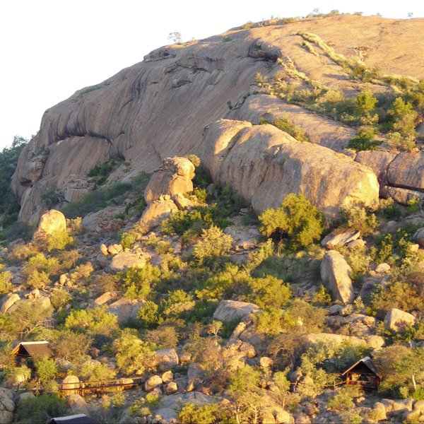 Erongo Wilderness Lodge sits amongst huge granite whalebacks and boulders in the Erongo Mountains.