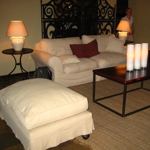 ...which is comfortably furnished...