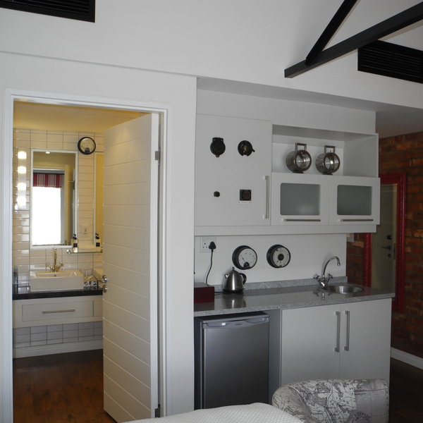 ...and a minuscule kitchenette.