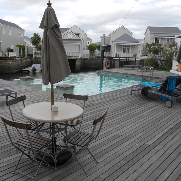 ...where you can find a good-sized infinity swimming pool...