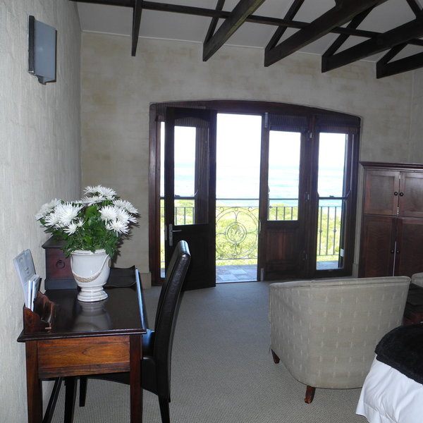...and a leading door to a private balcony.