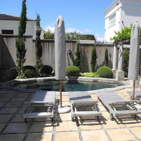 ...or in sun loungers on a private patio.