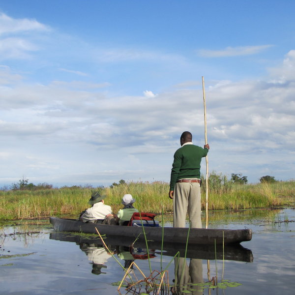 ...and mokoro trips that explore the idyllic waterways, where...