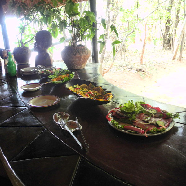 ...with lunch served downstairs ...