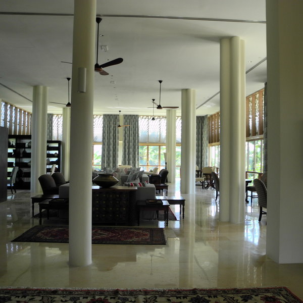 The main area features three restaurants...