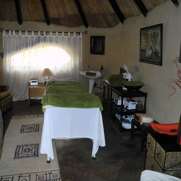 The camp has a spa area where you can enjoy a massage.