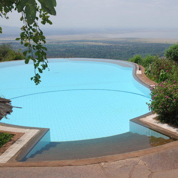 ...from where the view over Lake Manyara is really quite spectacular.