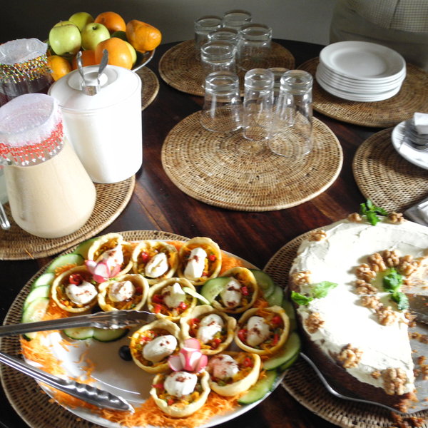 ...and the meals are plentiful and freshly prepared.