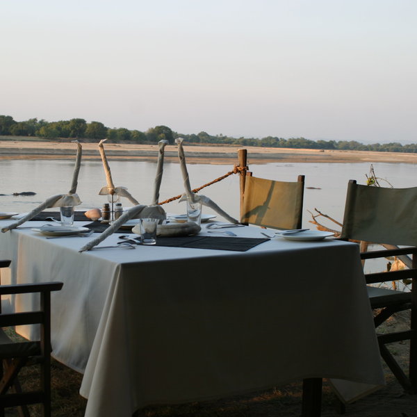 ... and the meals are communal, with everyone dining together.