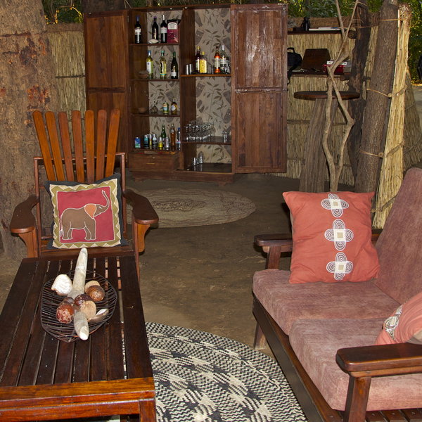 The camp offers a lounge area where you can relax whilst enjoying a drink from the bar.