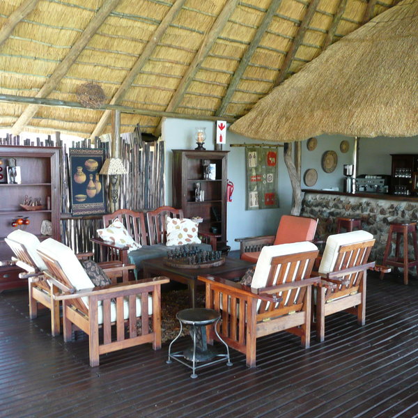 There is a comfortable lounge area and bar...