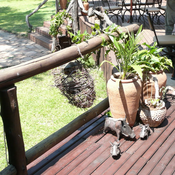 All around camp you will find african art and curios.