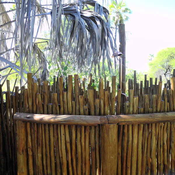 ...and an outside shower, in addition to the one inside.